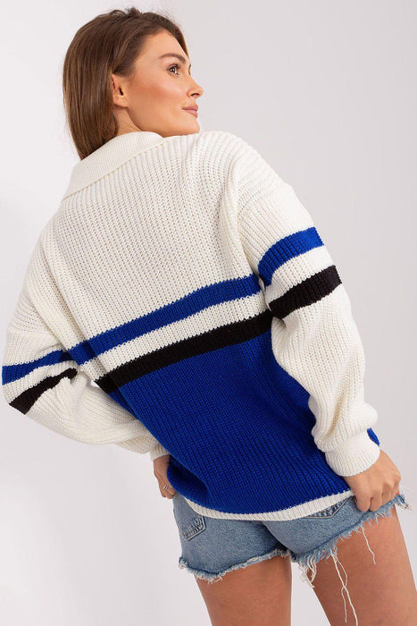 Elegant Striped Knit Sweater