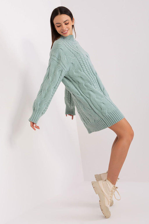 Snuggly Turtleneck Oversized Jumper Dress