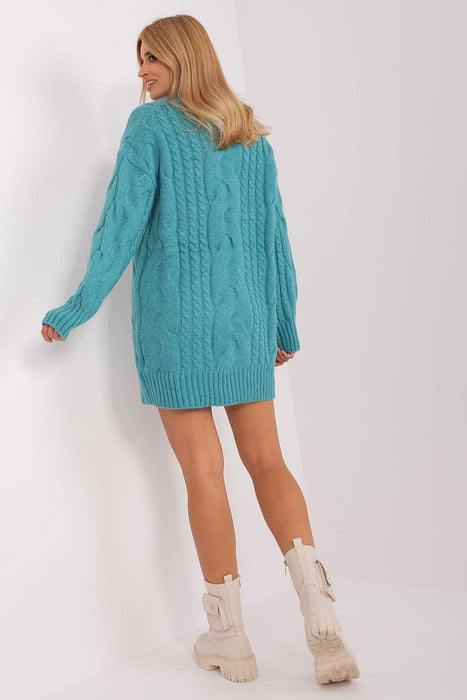 Snuggly Turtleneck Oversized Jumper Dress