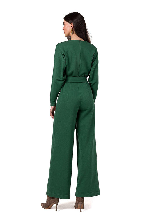 Versatile Chic Knit Jumpsuit with Adjustable Belt