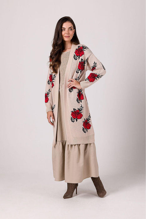 Floral Elegance Knit Cardigan