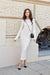 Elegant Ribbed Long Sleeve Daydress by Roco Fashion