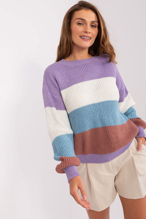 Cozy Striped Knit Sweater: Jumper Badu