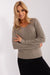 Essential V-Neck Cotton Blend Sweater for Women