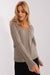 Essential V-Neck Cotton Blend Sweater for Women