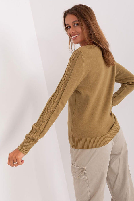 Essential V-Neck Cotton Blend Sweater for Women