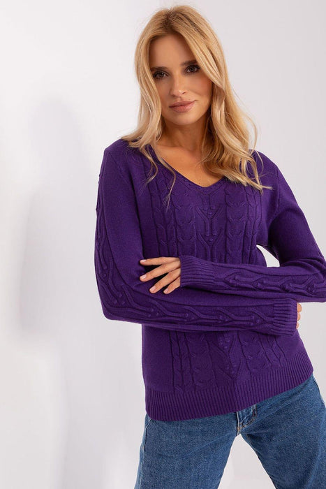 Essential V-Neck Cotton Blend Sweater for Women