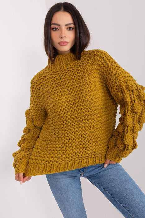 Elegant Puff-Sleeve Sweater