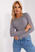 Elegant Ribbed Knit Sweater for Women