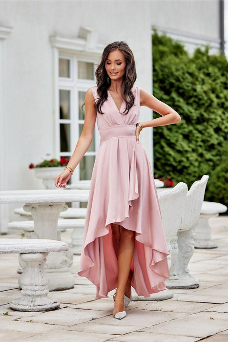 Luxe Satin A-Line Evening Dress