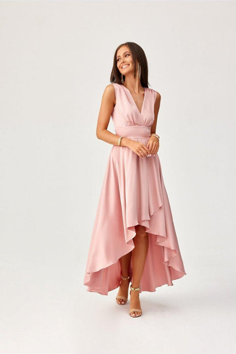 Luxe Satin A-Line Evening Dress