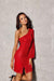 Radiant Asymmetrical One-Shoulder Sequin Mini Dress with Eye-Catching Cutouts