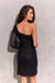 Radiant Asymmetrical One-Shoulder Sequin Mini Dress with Eye-Catching Cutouts