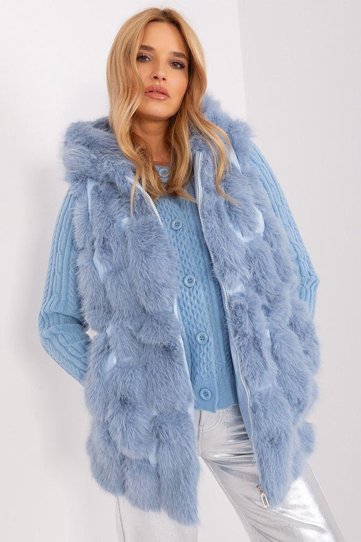 Elegant Hooded Faux Fur Vest for Stylish Warmth