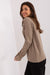 Variegated Textured Knit Jumper with Classic Round Neck