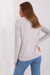 Variegated Textured Knit Jumper with Classic Round Neck