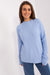 Variegated Textured Knit Jumper with Classic Round Neck