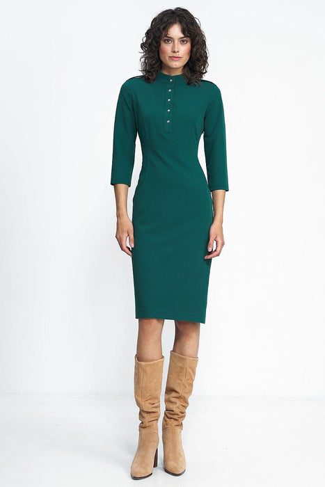 Cozy Chic Belted Dress for Autumn-Winter