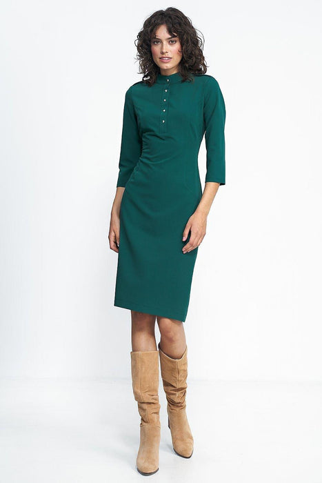 Cozy Chic Belted Dress for Autumn-Winter