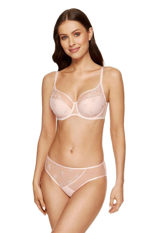 Floral Comfort Embroidered Cotton Bra for All-Day Elegance