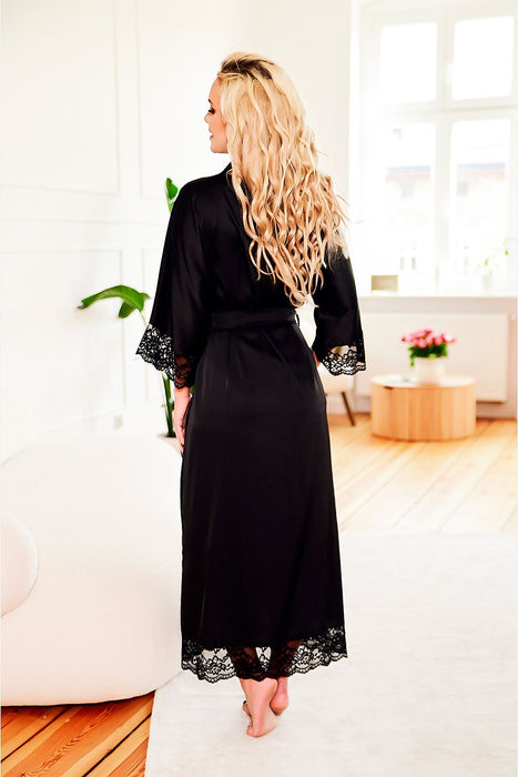 Sumatra Satin Lace Robe - Luxury Edition