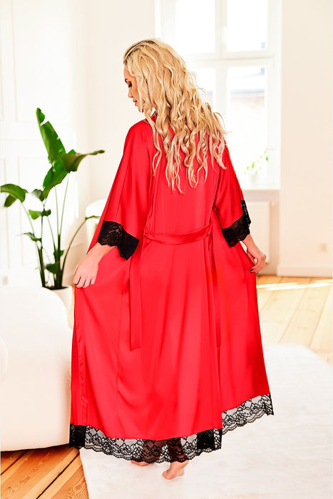 Sumatra Satin Lace Robe - Luxury Edition