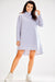 Cozy Autumn Trapeze Turtleneck Dress with Stretchy Comfort