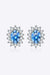 Elegant 1 Carat Lab-Created Diamond Stud Earrings with Dazzling Zircon Accents in Sterling Silver