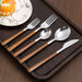 Exquisite Wooden Dining Cutlery Set