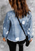 Distressed Cropped Denim Jacket with Edgy Raw Hem