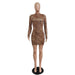 Stylish Autumn Leopard Print Bodycon Mini Dress for Trendy Looks