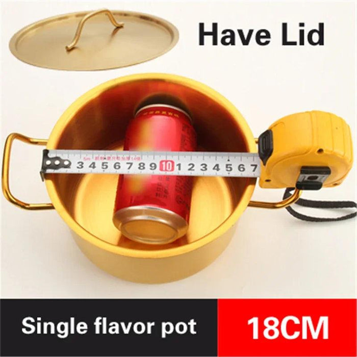 Copper Hotpot Cooker with Stainless Steel Construction