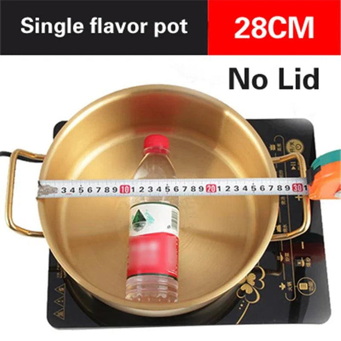 Copper Hotpot Cooker with Stainless Steel Construction