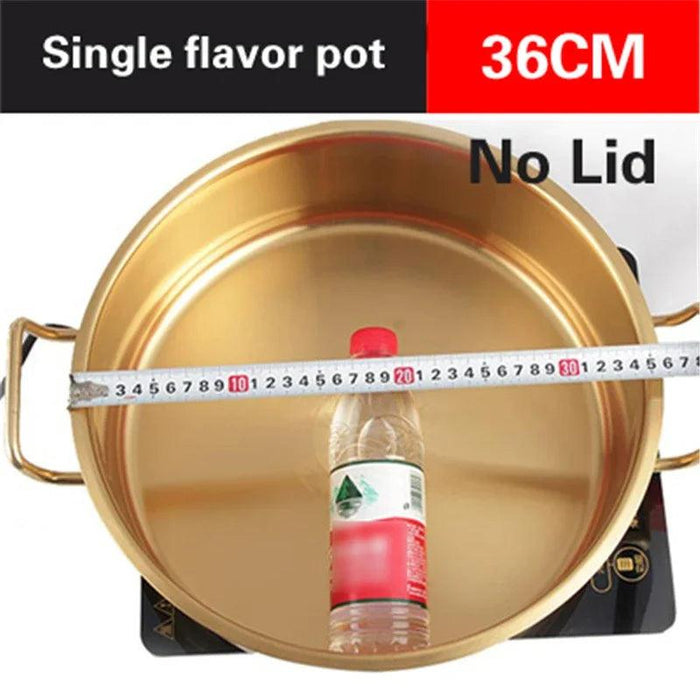 Copper Hotpot Cooker with Stainless Steel Construction