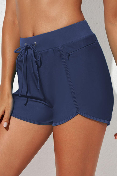 Versatile Adjustable Waist Swim Shorts for Beach and Surf