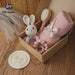 Adorable Baby Gift Set: Cotton Bath Towel, Crochet Rattle, and Accessories for Kids