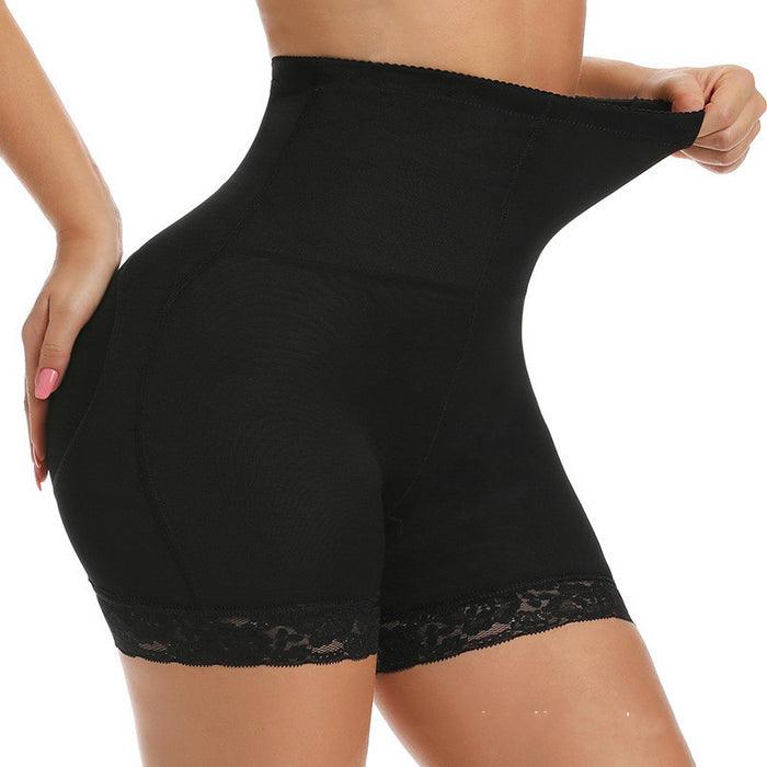 Luxe High Waist Lace-Trimmed Body Shaping Leggings