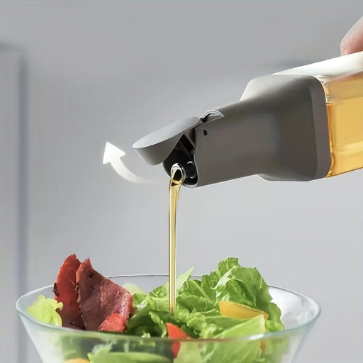 Innovative Gravity-Controlled Glass Oil Dispenser Set with Leak-Proof Design and Automatic Open-Close Feature