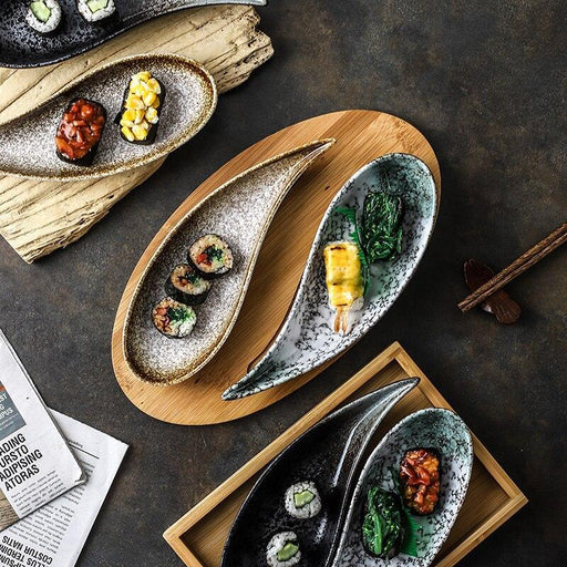 Sushi Serenity: Exquisite Ceramic Plate for Gourmet Dining