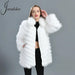 Luxe Reversible Fox Fur Cardigan with Silk Silk Lining