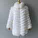 Luxe Reversible Fox Fur Cardigan with Silk Silk Lining