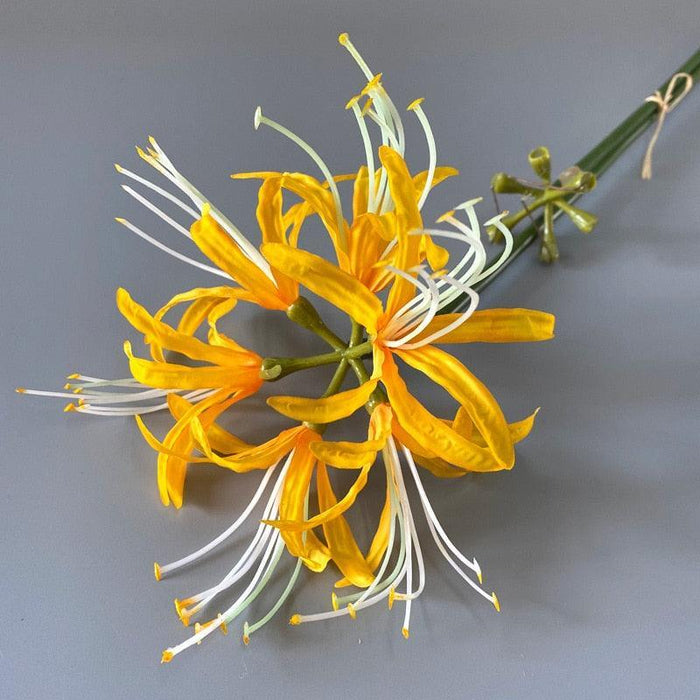 Luxurious Higan Flower Branch Silk Arrangement for Elegant Home Decor