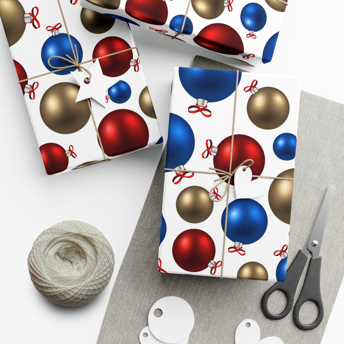 Sophisticated 3D Christmas Gift Wrap Set - Luxe American-Made Collection