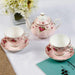 Royal Elegance Gold Trimmed Bone China Tea and Coffee Ensemble - Luxurious Afternoon Delight Set