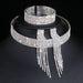 Sophisticated Crystal Tassel Jewelry Ensemble with African Rhinestones