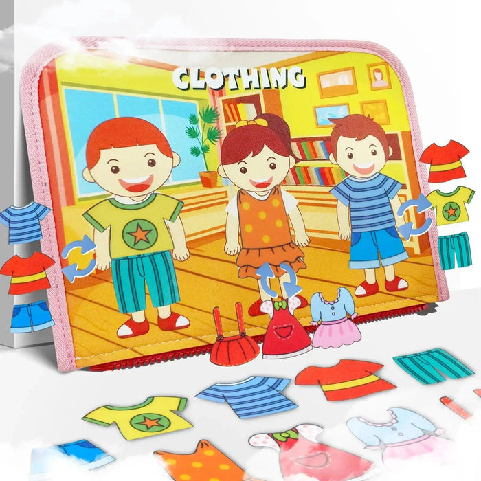 Montessori Parish Toys Interactive Cloth Storybook - Educational Wonder