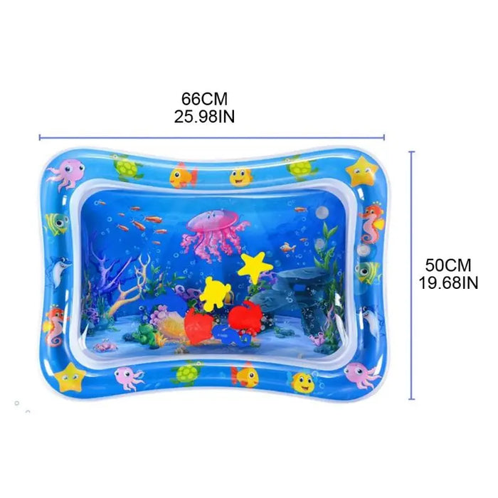 Underwater Adventure Inflatable Baby Play Mat - Fun Water Toy for Newborns and Infants