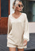 Chic Beige Ribbed Lounge Set with Casual Top and Pocketed Shorts