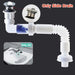 Flexible Drainage System Kit for Bathroom and Kitchen - Easy Install Anti-Clog Design