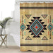 Southwestern Geometric Waterproof Bath Curtain